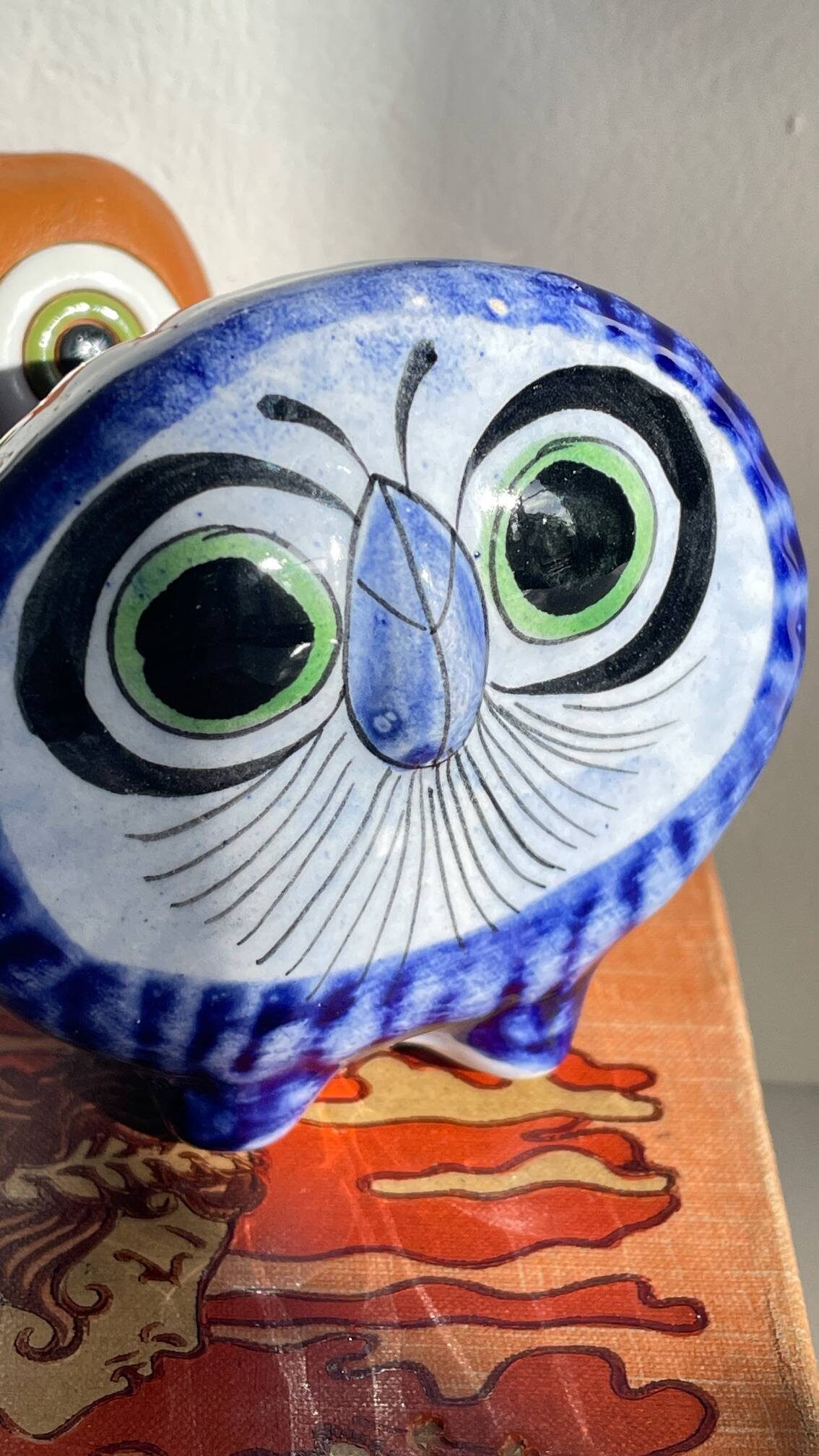 Vintage Handmade Ceramic Owls