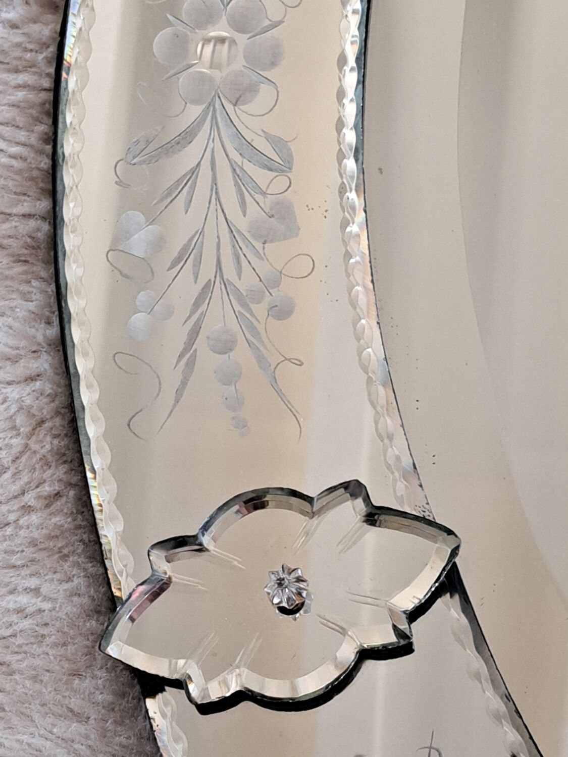 Oval Venetian mirror