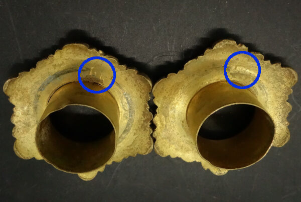 Paire de bougeoirs style Louis XVI du XIXe