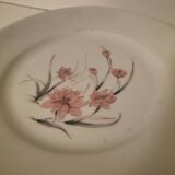 Limoges Lafarge porcelain compote bowl. Water lilies.