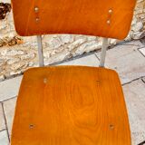 Compass chair in metal and wood 1950s/60s