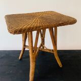 Vintage rattan coffee table