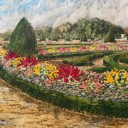 Tableau parc du chateau de Versailles Henri Martin