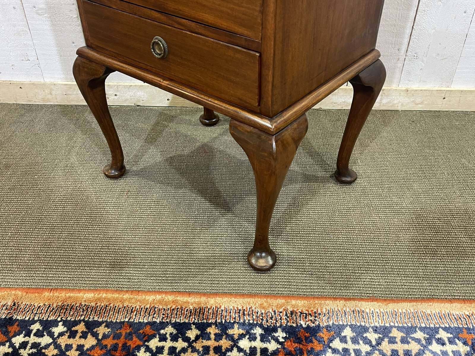English mahogany music cabinet, early 20th century