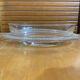 Antique Butter Dish Moulded Glass Pearl Row Made In France Vintage #E26