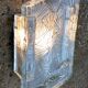 Pair of wall lamps ice glass, NAFA