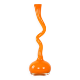 Vase orange, design danois, années 1990, fabriqué au Danemark