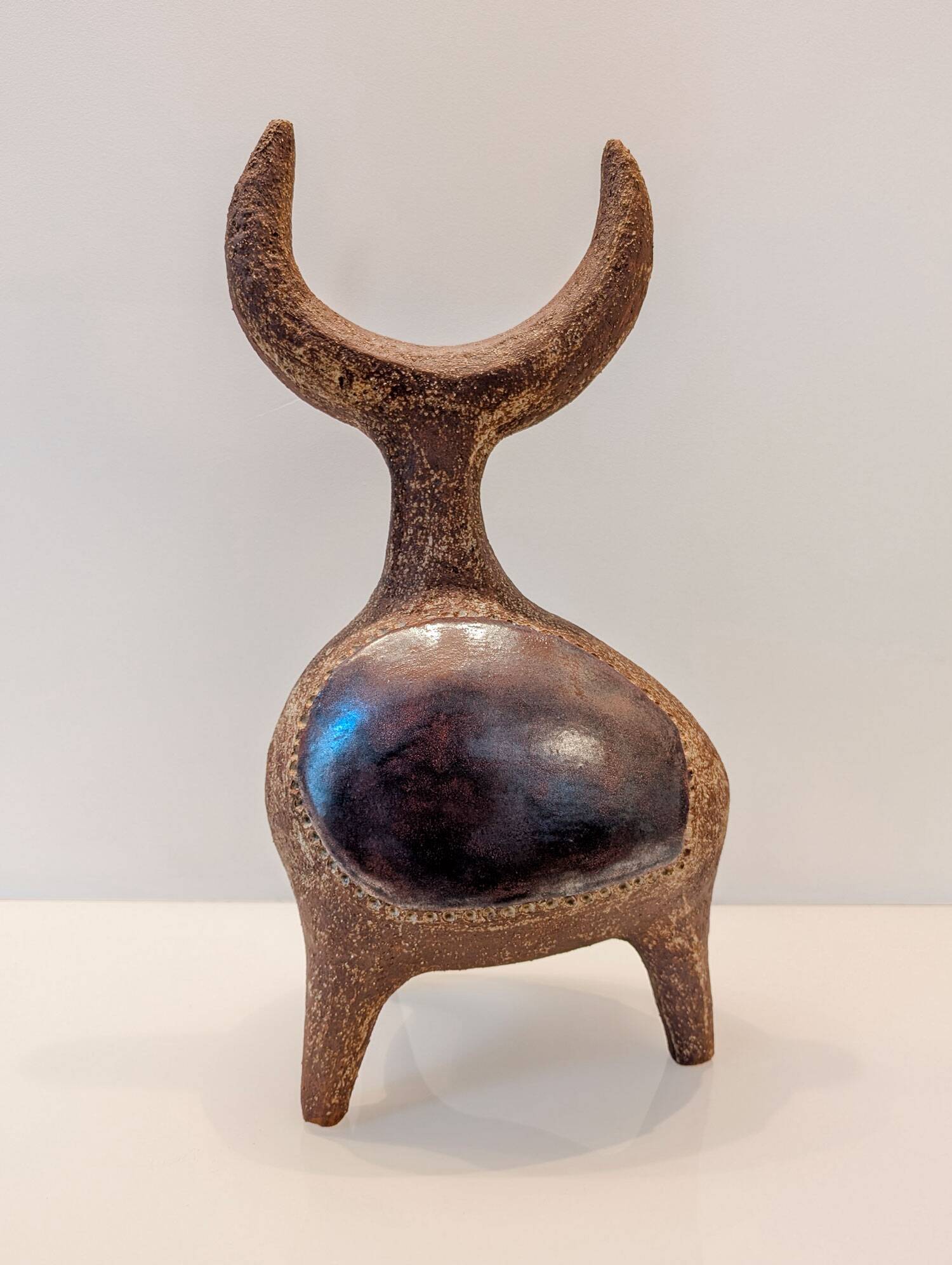 Bull in sandstone, by Dominique Pouchain, 2025