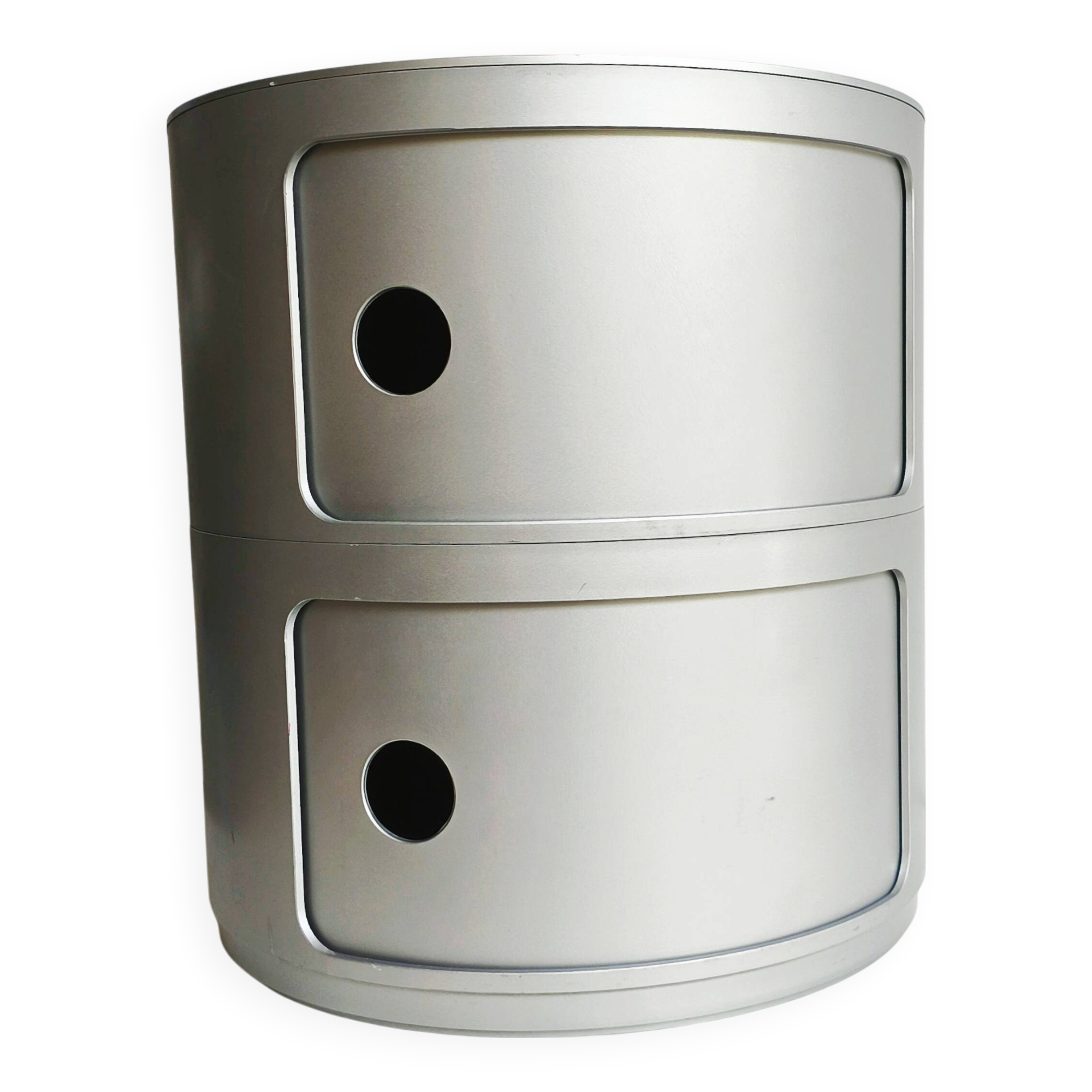 Modular components Kartell silver, A. Castelli