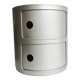 Modular components Kartell silver, A. Castelli