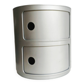 Modular components Kartell silver, A. Castelli