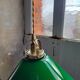Suspension conique en opaline verte