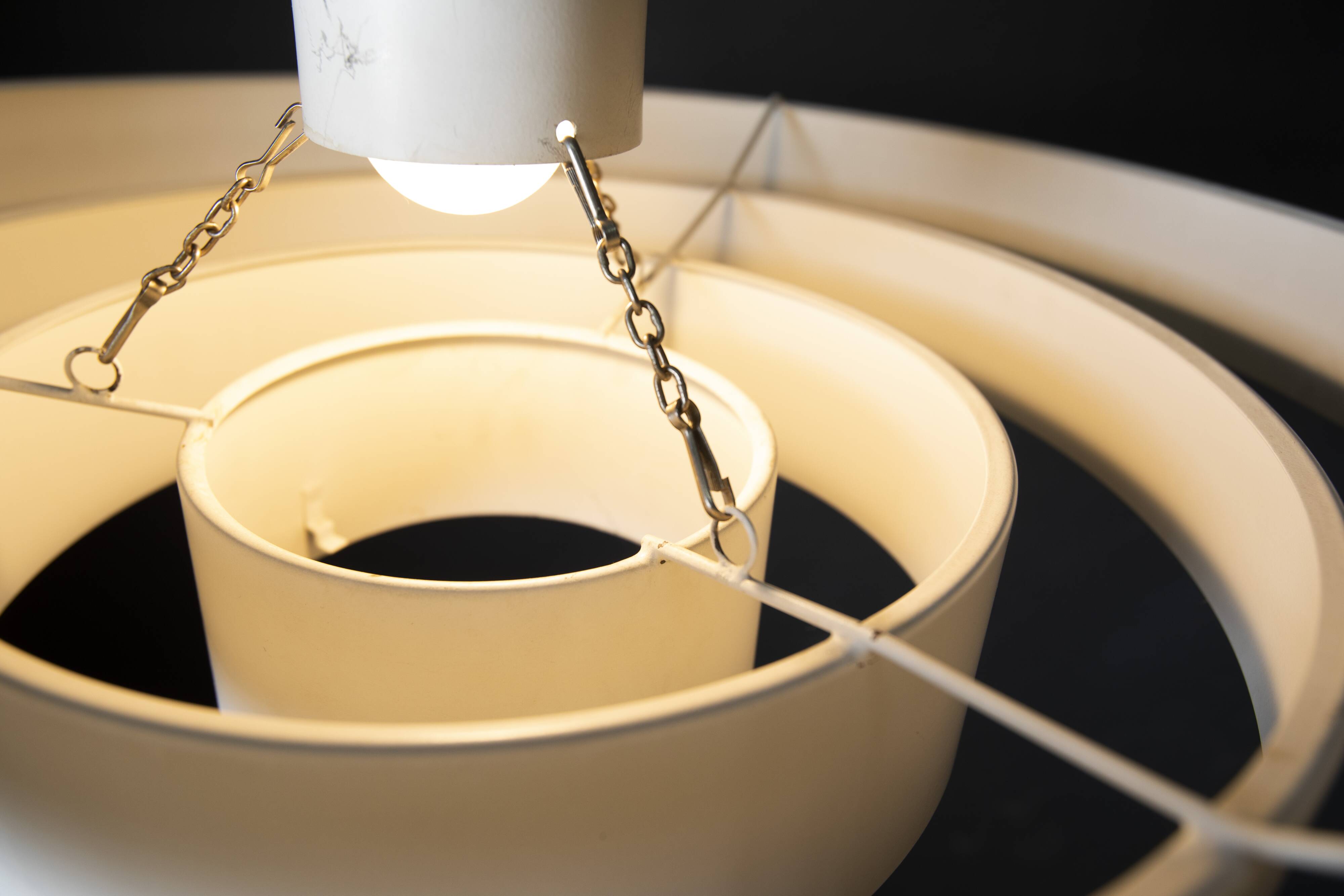 70s metal ceiling light