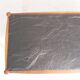 Vintage oak coffee table with a slate top in an oak frame, 1960s.