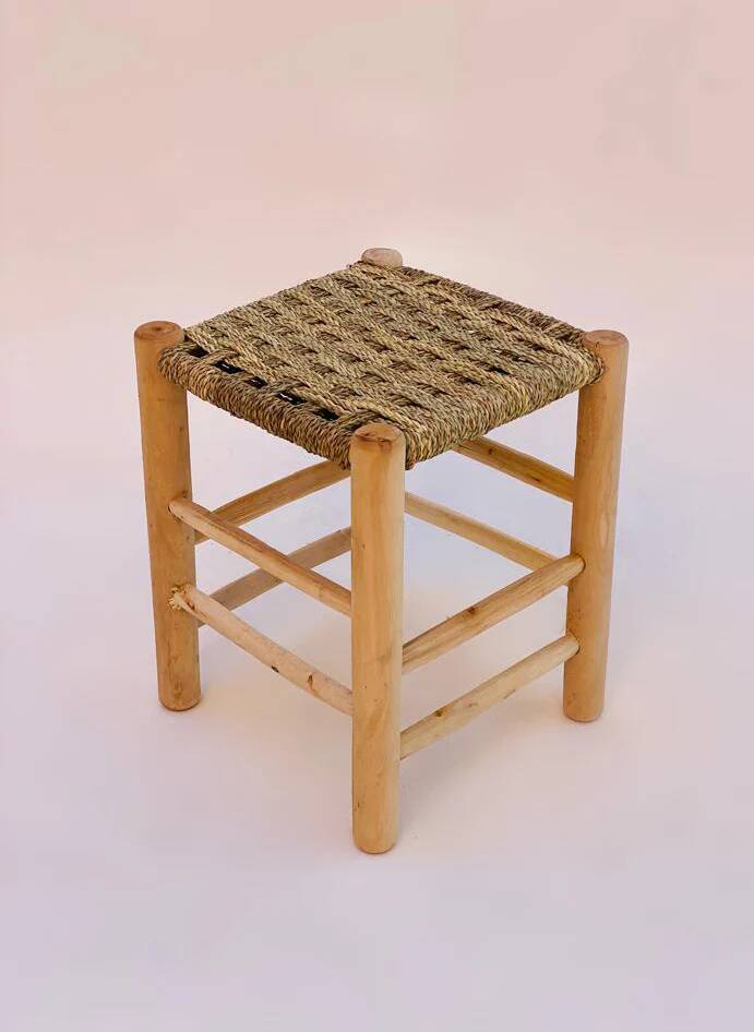 tabouret de bas vintage maroccan