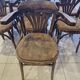 Lot fauteuils de restaurant bistrot vintage en bois courbé