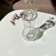 Small transparent vase