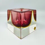 1960s Large Murano Pink Ashtray or Catch-All By Flavio Poli for Seguso