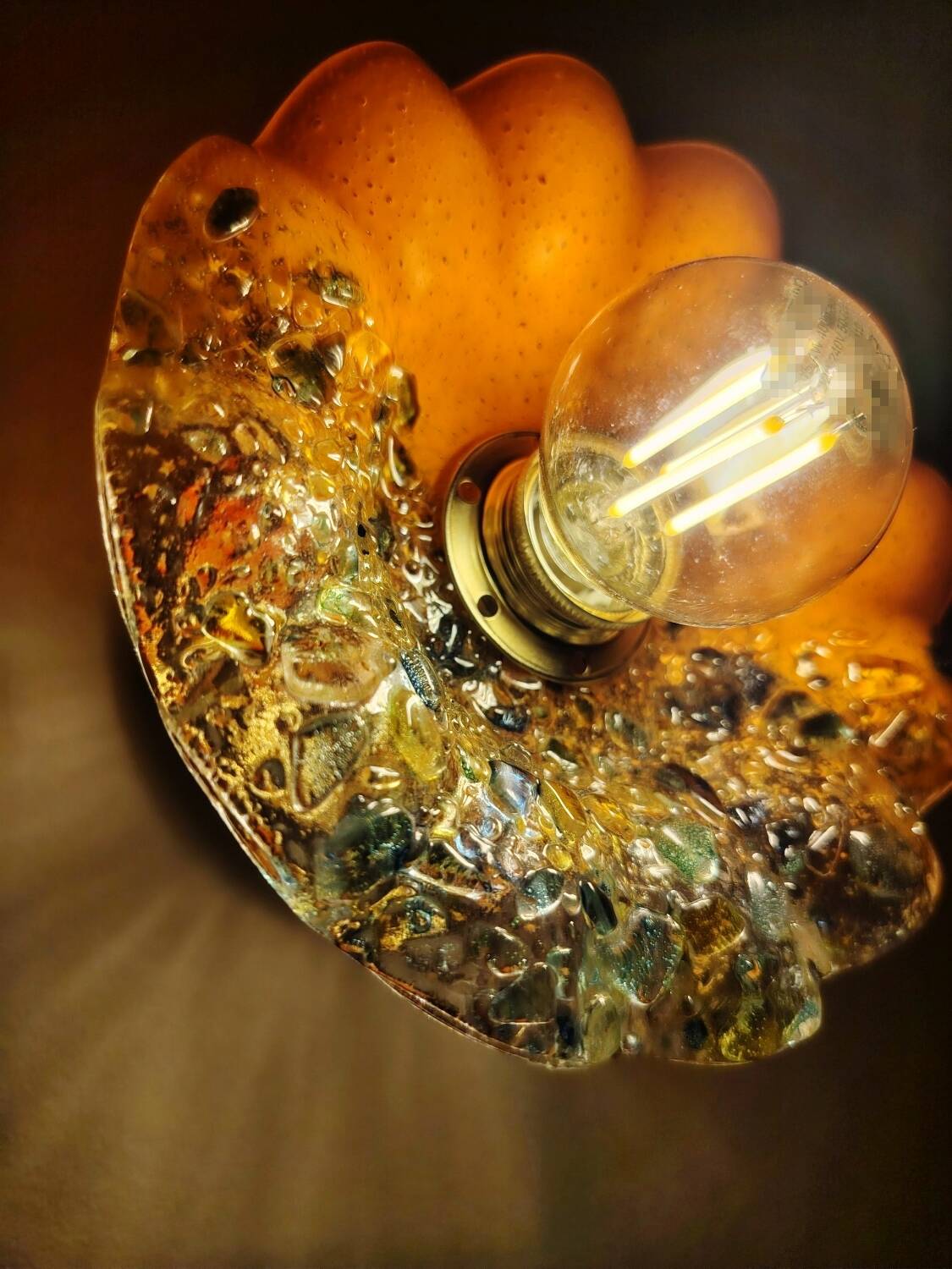 Murano flower wall light