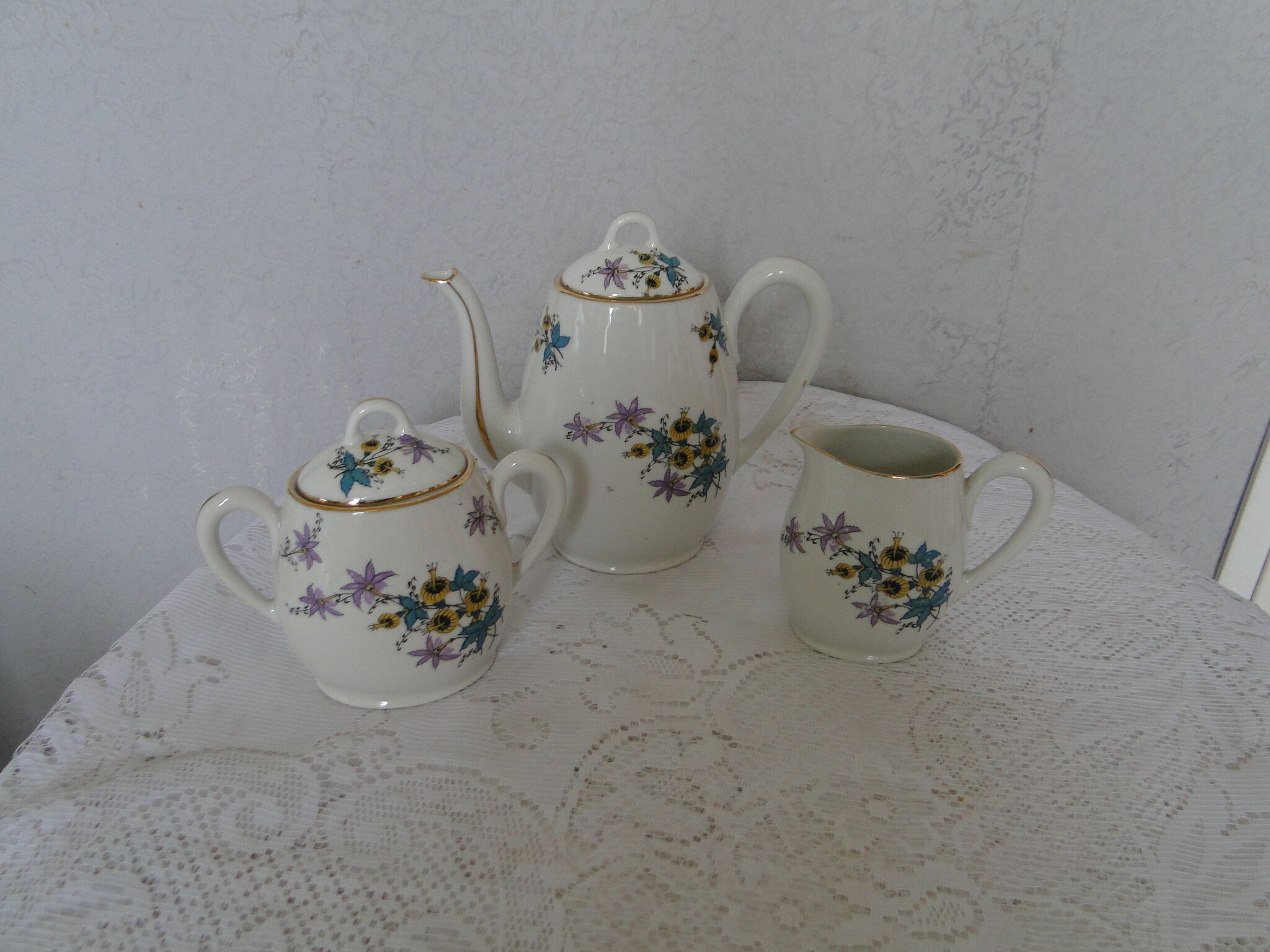 CS&LC France Porcelain Coffee Set