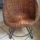 Fauteuil en rotin 1950/1960
