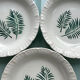 Set of three palm plates Digoin