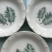 Trio d’assiettes palmes Digoin