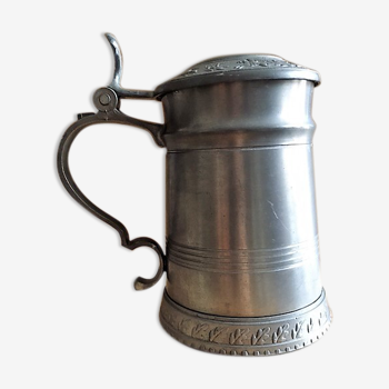 Tin pitcher