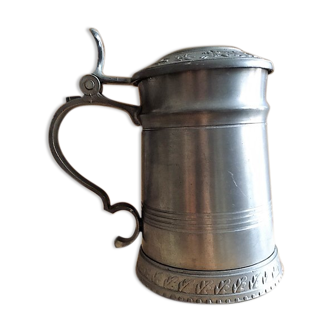 Tin pitcher