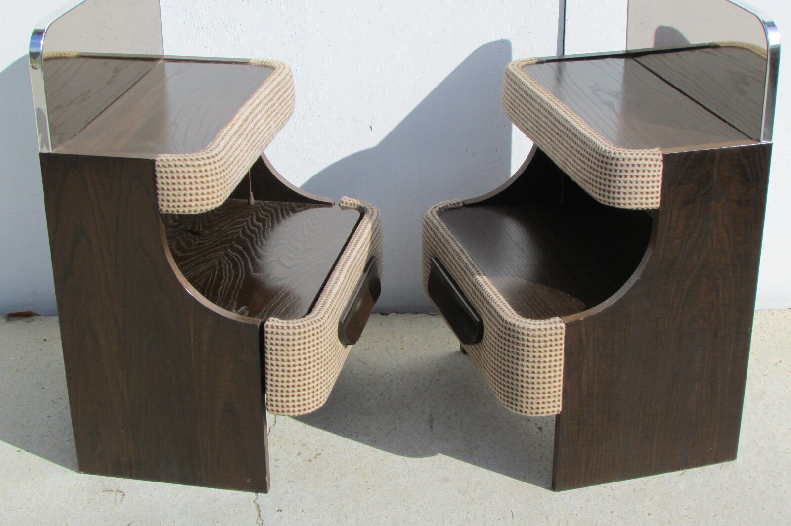Pair of bedside tables vintage, 1970s