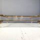 Vintage lucite and brass sliding top coffee table, 1970s