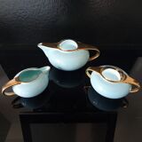 Coffee Service - Faience de Salins - Turquoise Model