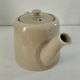 Duo teapot and milk jug in greige ceramic – Vintage bistro style