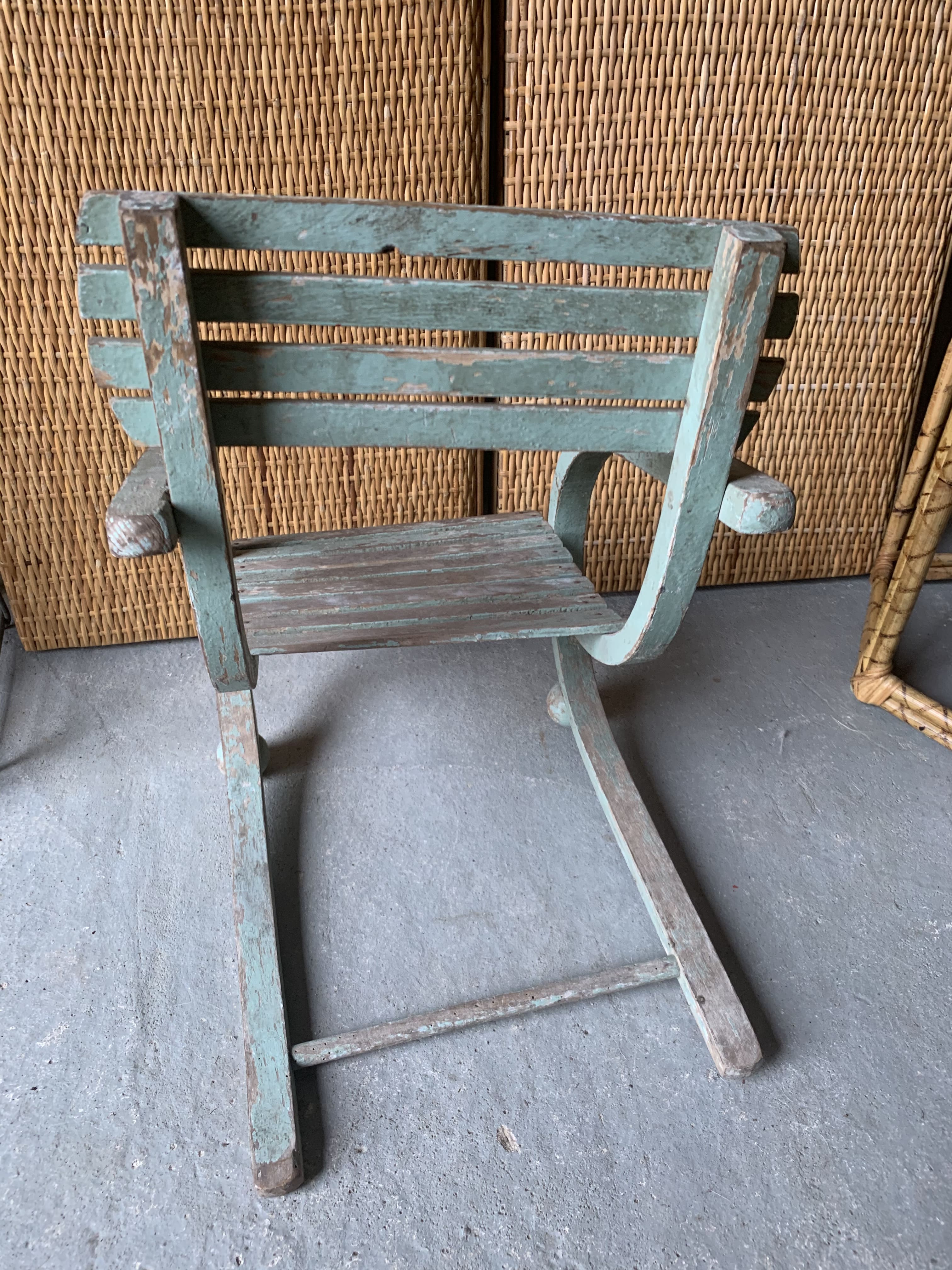 Wooden children's armchair