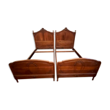 Paire de lits rocaille