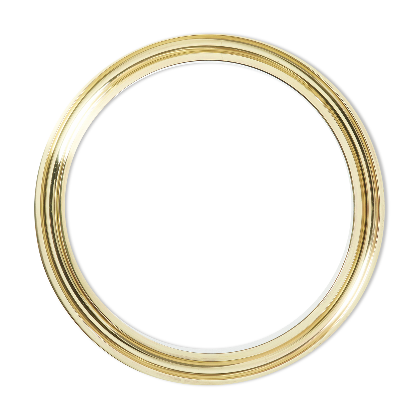 Italian brass mirror by Sergio Mazza for Artemide 1960s