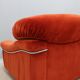 Vintage velvet armchairs Italy 1970s