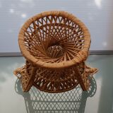 Mini fauteuil rotin