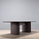 Table de bureau vintage en placage de loupe, design, Italie, années 1980