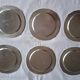 6 Christofle Gallia silver-plated bread plates