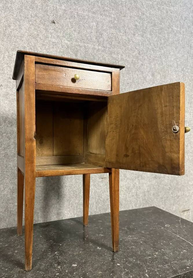 Louis XVI period walnut bedside table circa 1800