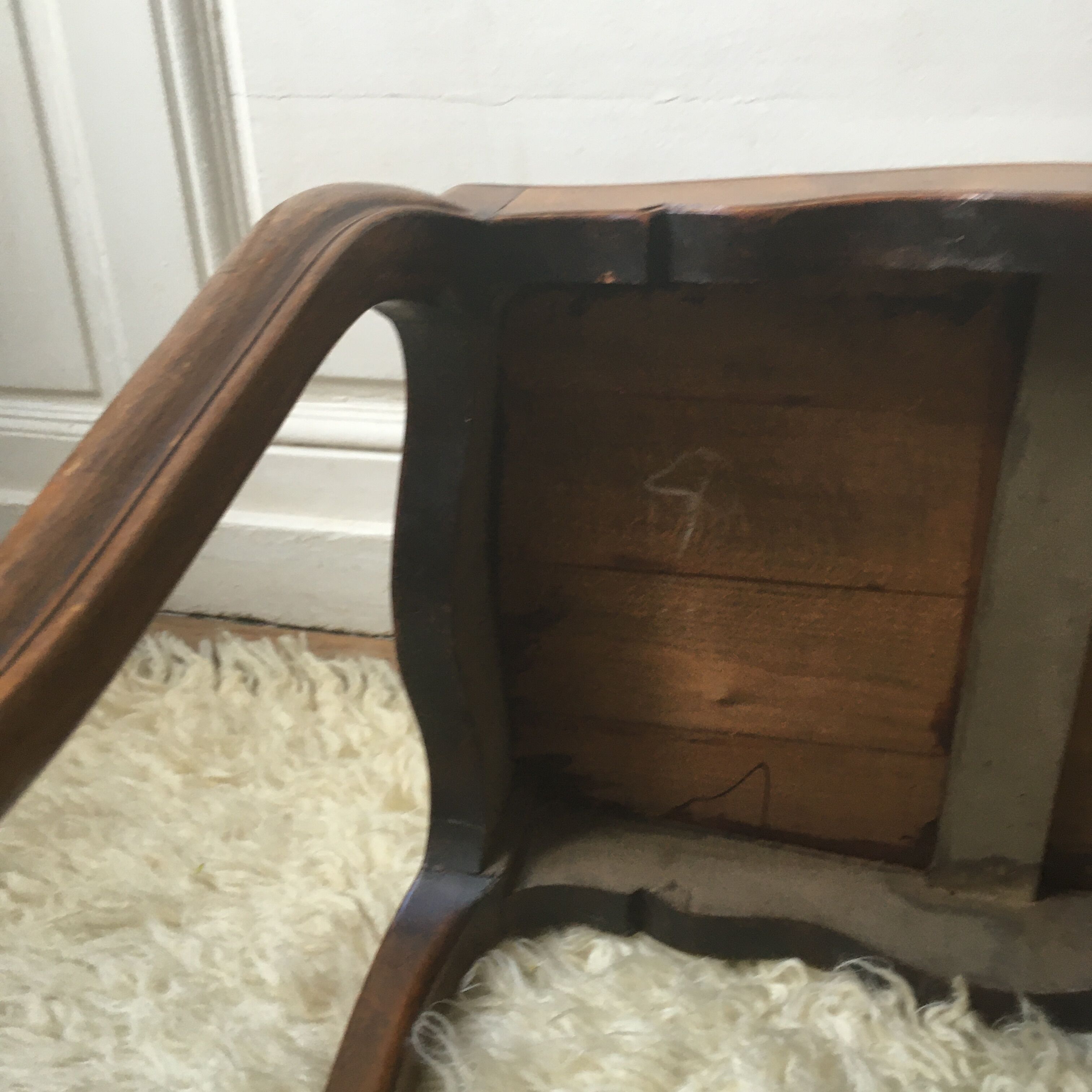 Louis XVI style solid wood side table