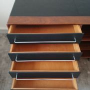 Rare row of wood and leatherette of the 60s 70s