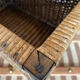 Wicker trunk woven nineteenth century