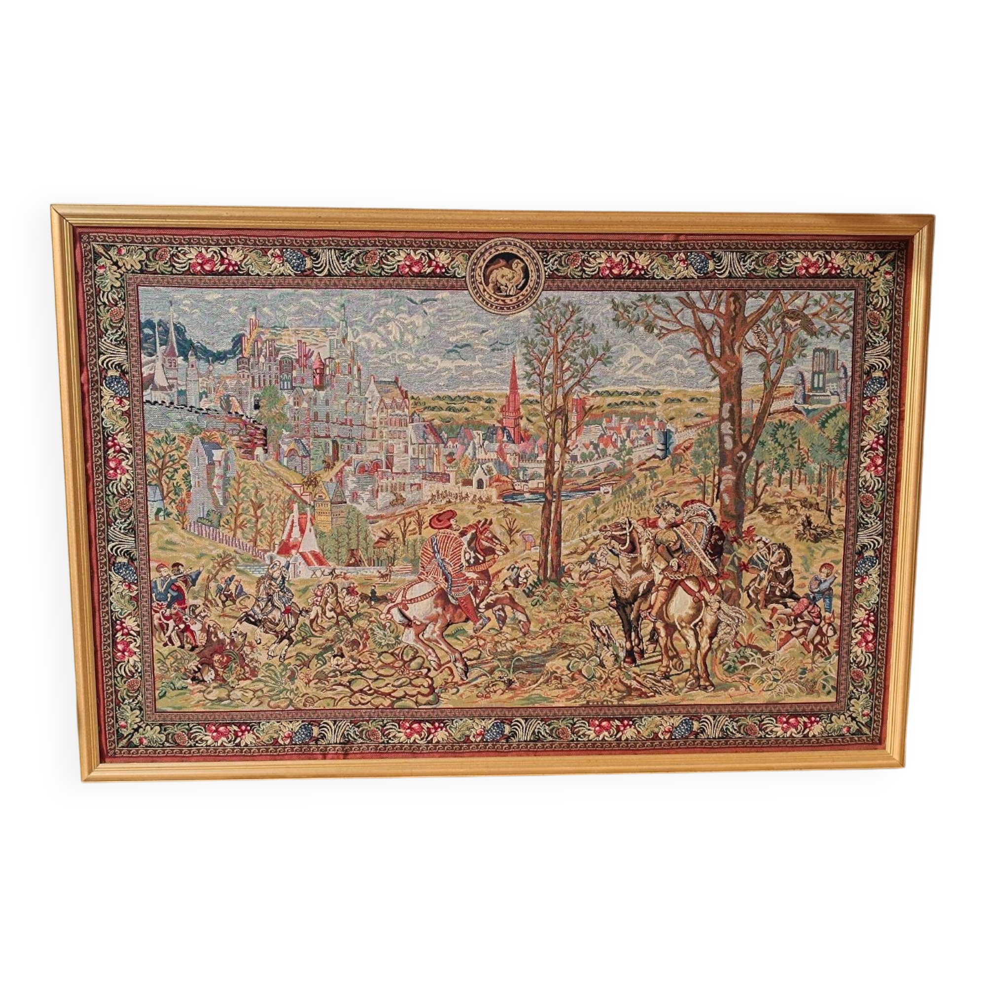 Cadre vieux Bruxelles tapisserie