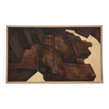 Abstract diptych "deconstructed architecture", France 1970