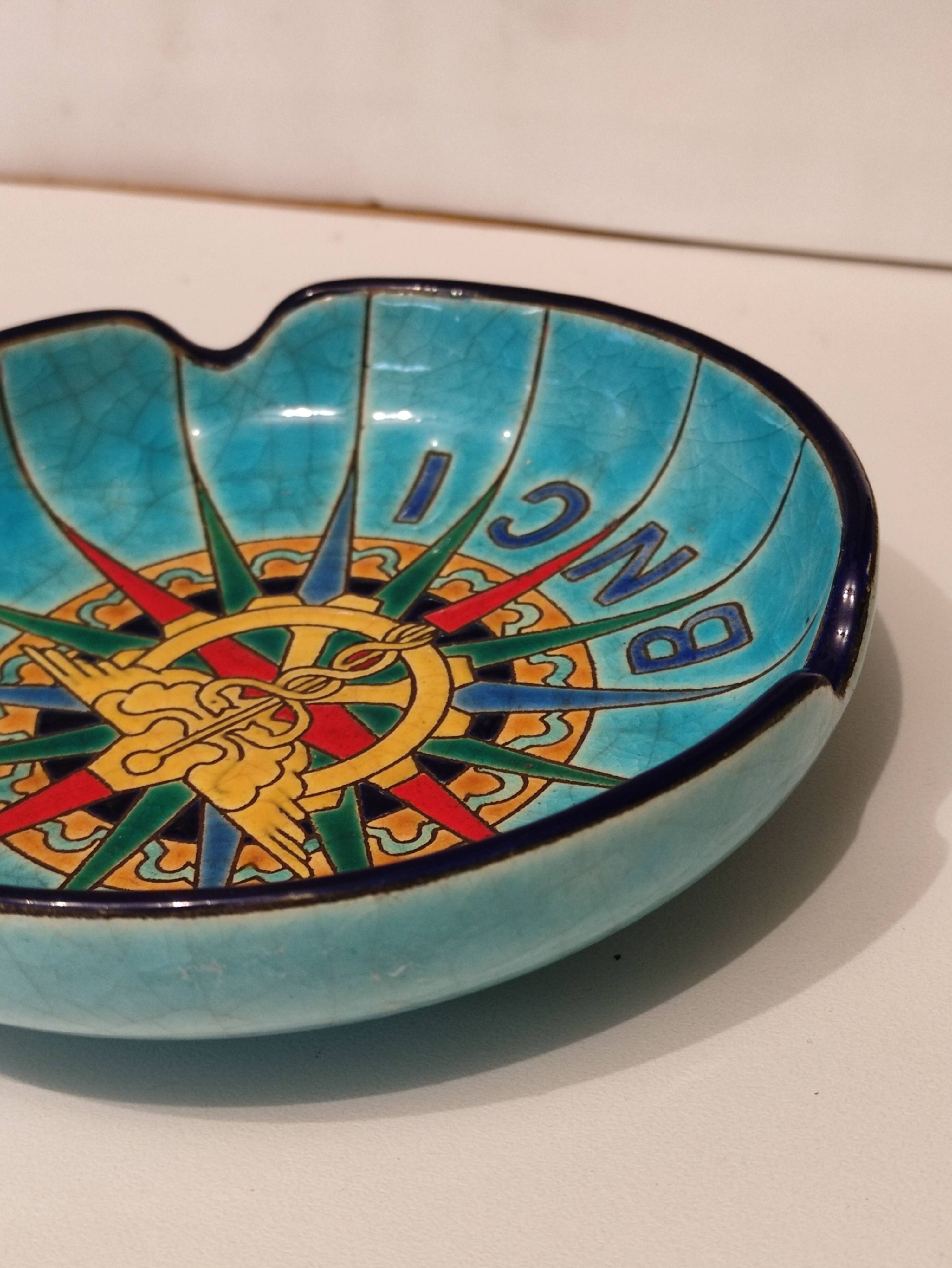 Cup or empty pocket with Epnamels of Longwy advertising