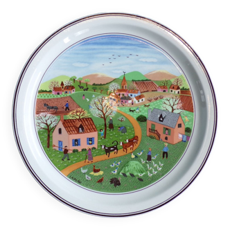 Plate Villeroy & Boch naïve décor Laplau spring