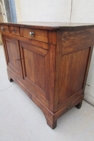 Chest 3 drawers, 2 doors in solid oak