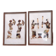 Set of 2 butterfly wing paintings
